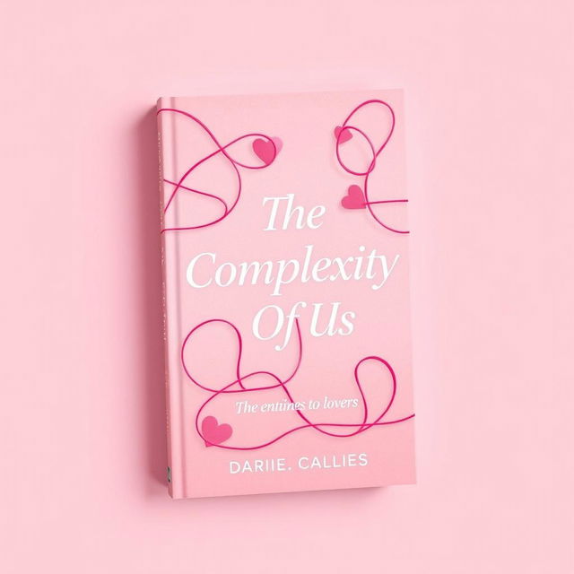 A captivating book cover titled 'The Complexity Of Us', designed to embody the enemies-to-lovers theme