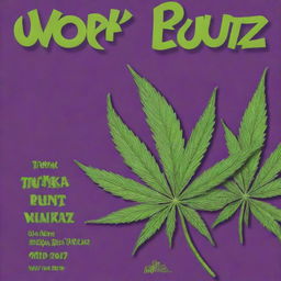 Create a vibrant and eye-catching packaging design for the 'Wonka Runtz' marijuana strain