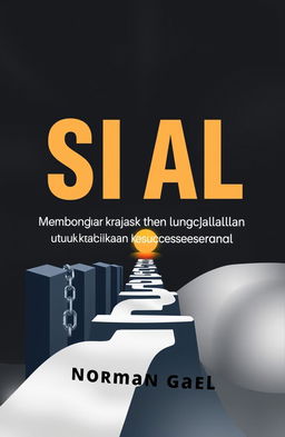 An intriguing book cover design featuring the title 'SIAL: Membongkar Rahasia Dibalik Kegagalan untuk Menciptakan Kesuksesan' by author Norman Gael