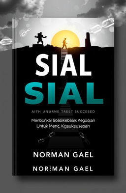 An intriguing book cover design featuring the title 'SIAL: Membongkar Rahasia Dibalik Kegagalan untuk Menciptakan Kesuksesan' by author Norman Gael