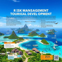 An informative and creative depiction of the implementation of risk management for national development in the tourism development program in Raja Ampat