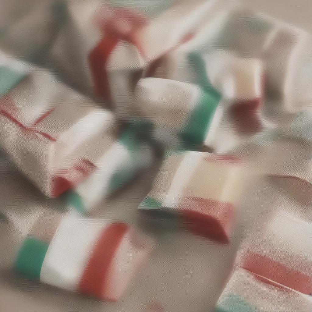 Develop an eye-catching plastic bread bag design that utilises the warm colours of the Italian flag - green, white, and red