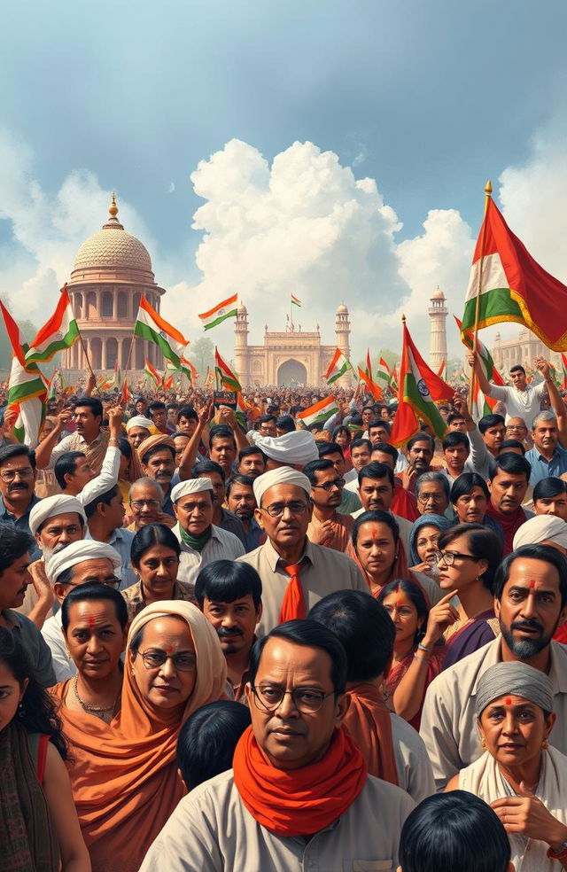 The evolution of socialist thought in India, highlighting key milestones in socialist leadership and significant political movements