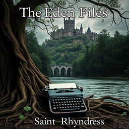 A captivating and mystical scene titled "The Eden Files" at the top and "Saint Rhyndress" at the bottom