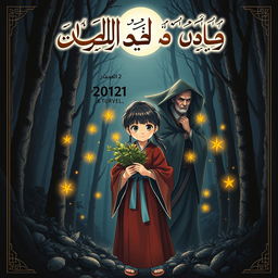 A captivating book cover for the novel titled "رحلتي مع العجوز الشمطاء", prominently displayed in beautiful Arabic calligraphy at the top