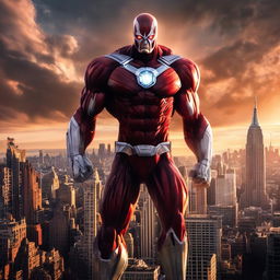 A colossal Titan from Attack on Titan enters Marvel's New York City