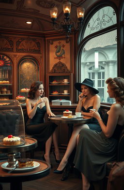 A dark humour detective story set against a traditional Austrian backdrop, featuring a classic Viennese patisserie as a central location