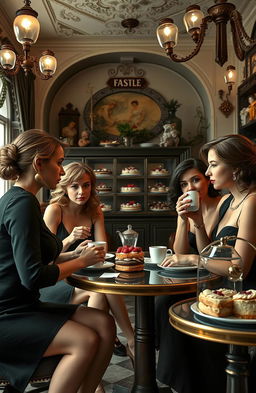 A dark humour detective story set against a traditional Austrian backdrop, featuring a classic Viennese patisserie as a central location