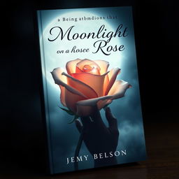 A poignant book cover design that explores the parallels between human life and roses
