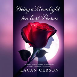 An evocative book cover design that reflects the metaphorical relationship between human life and roses