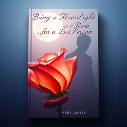 An emotional and artistic book cover design that beautifully represents the theme of human life as akin to roses