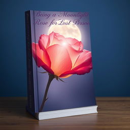 An emotional and artistic book cover design that beautifully represents the theme of human life as akin to roses