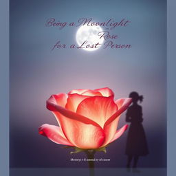 An emotional and artistic book cover design that beautifully represents the theme of human life as akin to roses