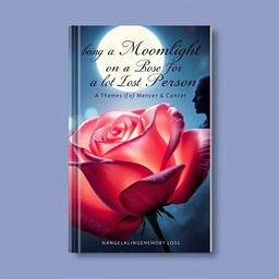 A beautifully crafted book cover that symbolizes the relationship between human life and roses, highlighting themes of cancer and memory loss