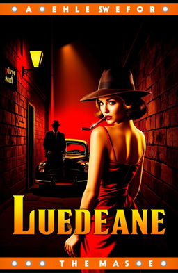 A vibrant and eye-catching book cover for a mafia and crime fiction novel, featuring a classic pulpy style