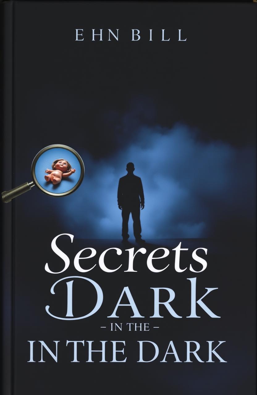 The cover of a book titled 'Secrets in the Dark', featuring a mysterious and suspenseful atmosphere