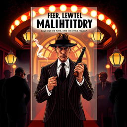 A vibrant and eye-catching book cover design for a mafia and crime fiction novel