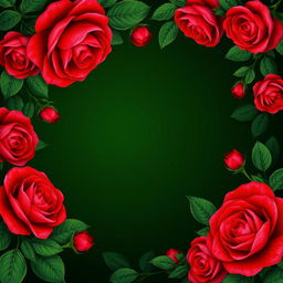 A stunning wallpaper design featuring a dark green background