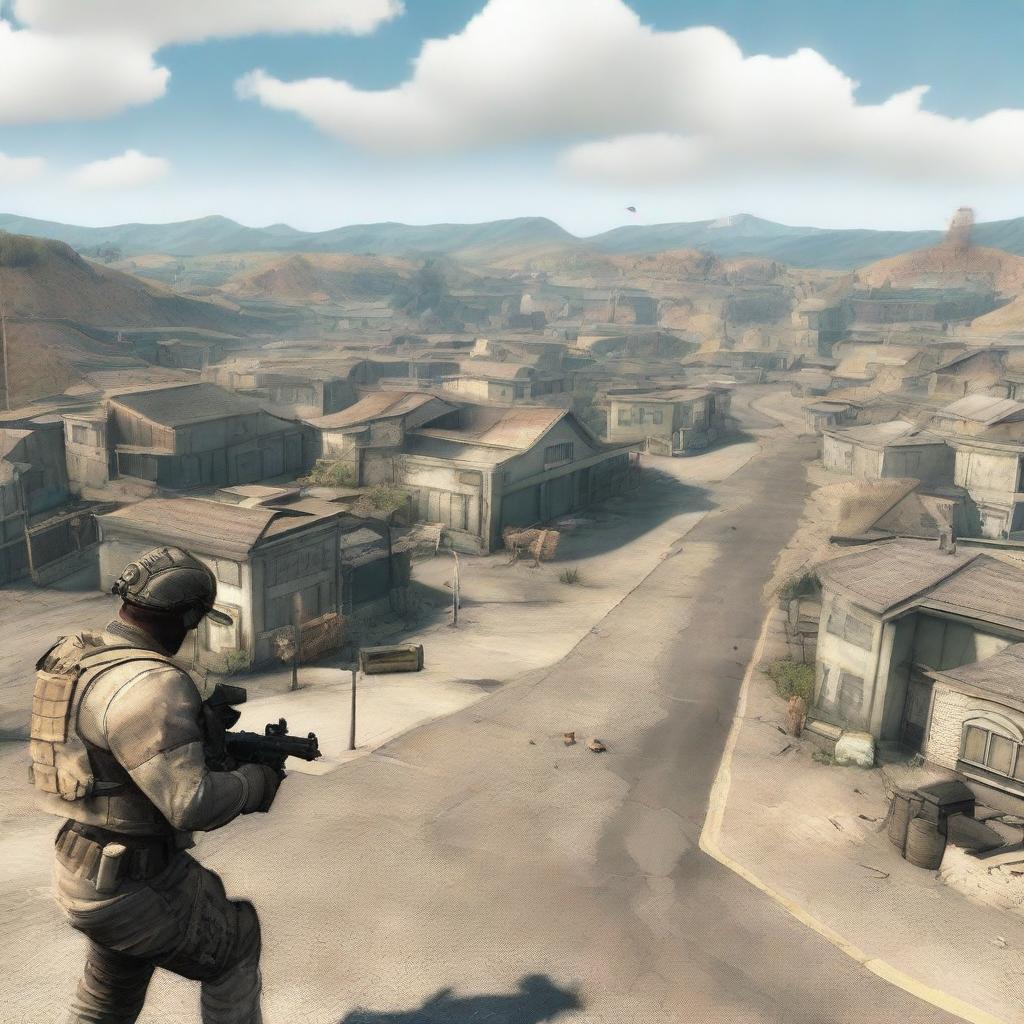 A thrilling battle in the Nuketown map from Black Ops 2, featuring a player wielding a tomahawk with skill and precision amidst the recognisable pastel suburban houses