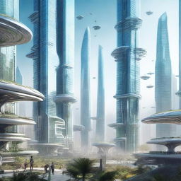 A fascinating, futuristic image showing the year 2142