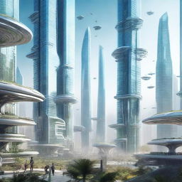 A fascinating, futuristic image showing the year 2142