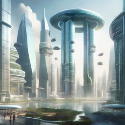 A fascinating, futuristic image showing the year 2142