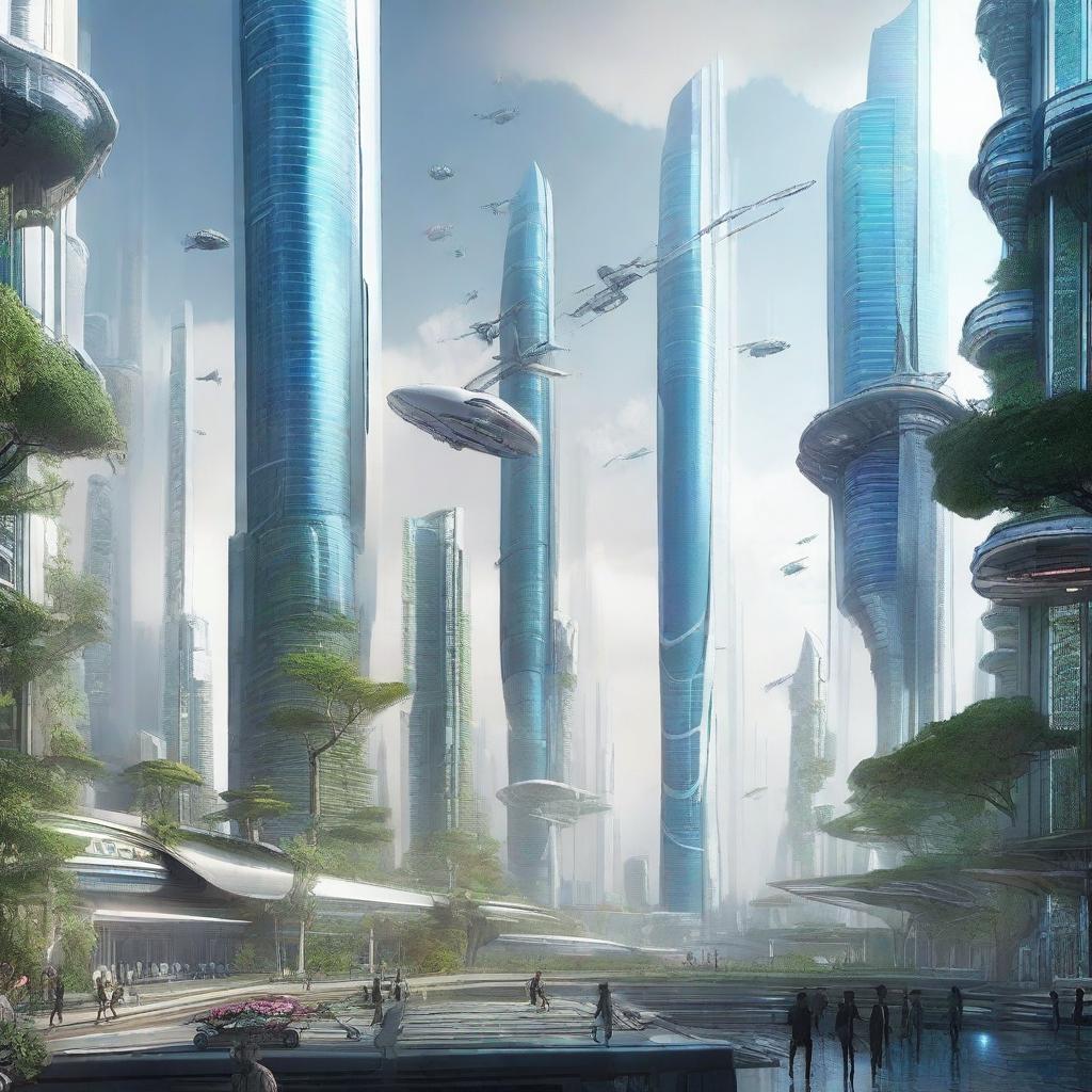 A fascinating, futuristic image showing the year 2142