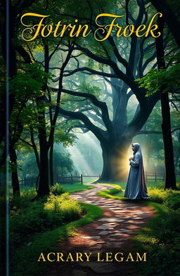 A captivating book cover featuring a mystical forest scene