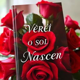 A stunning book cover featuring vibrant red roses with sharp thorns, artistically arranged