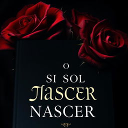 A dark and atmospheric book cover featuring striking blood-red roses with sharp thorns