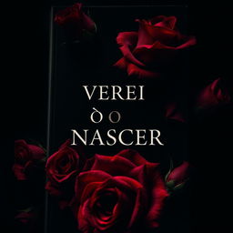 A dark and atmospheric book cover featuring striking blood-red roses with sharp thorns