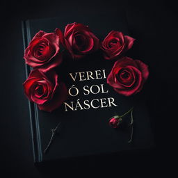 A captivating and dark book cover featuring vibrant red roses adorned with sharp thorns