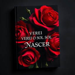 A captivating and dark book cover featuring vibrant red roses adorned with sharp thorns