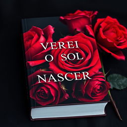 A visually striking book cover showcasing vibrant red roses with sharp thorns, set against a dark and somber background