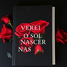 A visually striking book cover showcasing vibrant red roses with sharp thorns, set against a dark and somber background