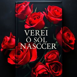 A visually striking book cover showcasing vibrant red roses with sharp thorns, set against a dark and somber background