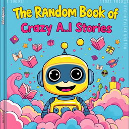 A whimsical and colorful cover design for 'The Random Book of Crazy A