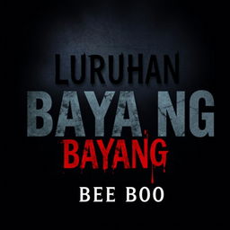 Book cover design for a novel titled 'Luruhan Bayang-Bayang' by author BeeBoo