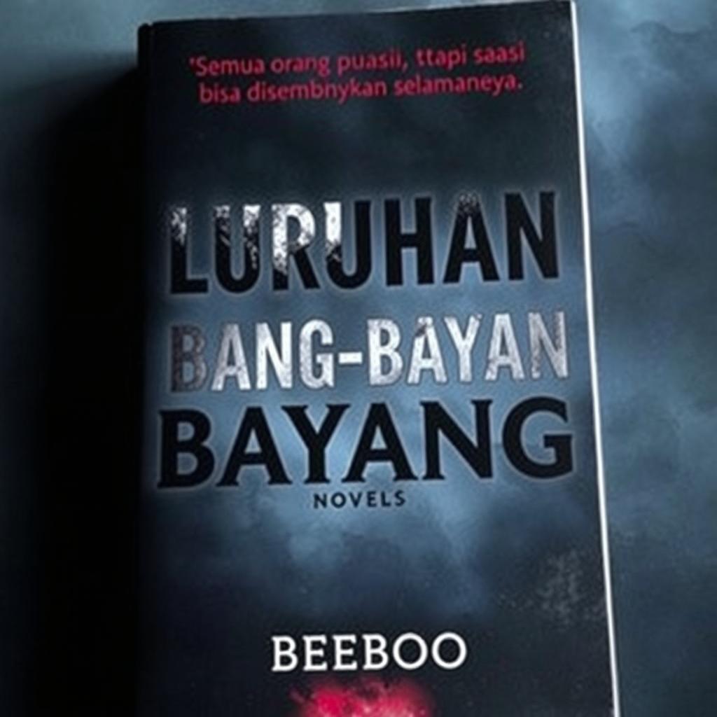 A book cover for a novel titled 'Luruhan Bayang-Bayang' by the author BeeBoo