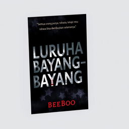 A book cover for a novel titled 'Luruhan Bayang-Bayang' by the author BeeBoo