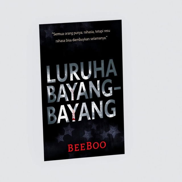 A book cover for a novel titled 'Luruhan Bayang-Bayang' by the author BeeBoo