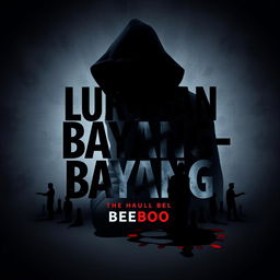 A striking book cover for the novel titled "Luruhan Bayang-Bayang" by BeeBoo