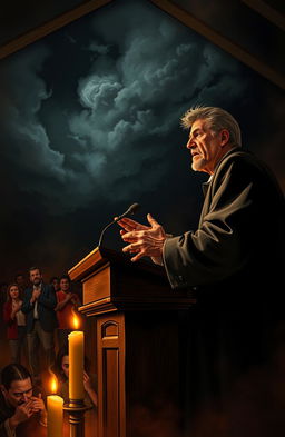 A dramatic interpretation of the sermon 'Sinners in the Hands of an Angry God'