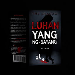 A book cover design for the novel titled 'Luruhan Bayang-Bayang' by author BeeBoo