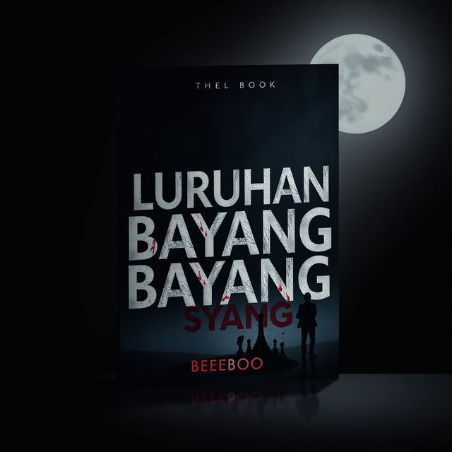 A book cover design for the novel titled 'Luruhan Bayang-Bayang' by author BeeBoo