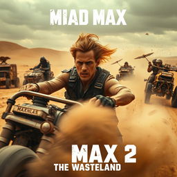 An exhilarating teaser scene for 'Mad Max 2: The Wasteland' (2025), featuring Tom Hardy as Max Rockatansky and Charlize Theron reprising her role as Imperator Furiosa
