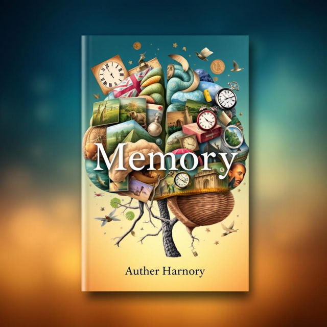 A visually striking book cover design focused on the theme of memory