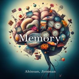A visually striking book cover design focused on the theme of memory