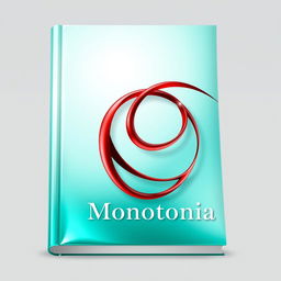 A stunning book cover design featuring a gradient of aqua green and silver colors that have a shiny, glossy finish