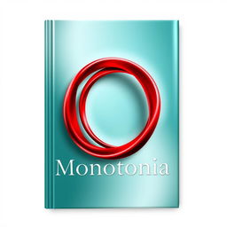 A stunning book cover design featuring a gradient of aqua green and silver colors that have a shiny, glossy finish